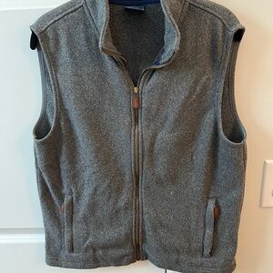 Vineyard Vines Gray Fleece-Lined Vest